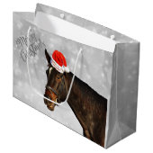 Paardenkerstfeestjes Large Cadeautasje (Voorkant Gekanteld)