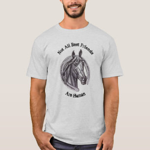  paardenketch Barn Animal Beste vrienden T-shirt
