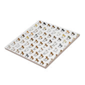 Paardenkleuren Tegeltje (Zijkant)