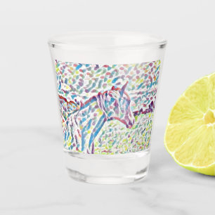 Paardenkleuren van mensenlevens, warm glas
