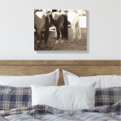 Paardenknoppen Canvas Foto (Insitu (Slaapkamer))