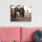 Paardenknoppen Canvas Foto Afdruk (Insitu (Woonkamer))