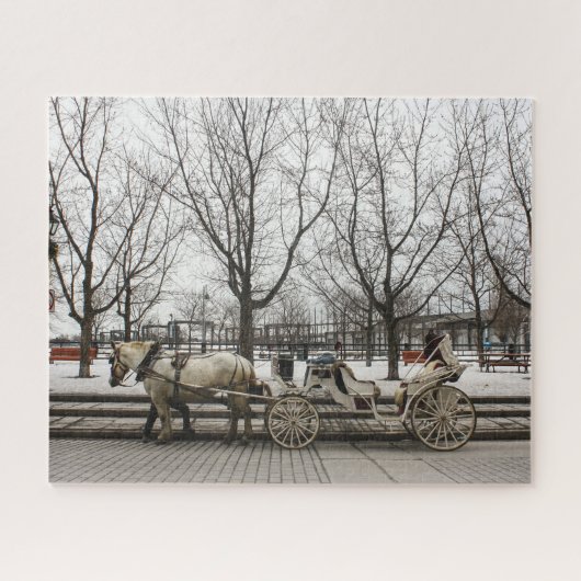 Paardenkoets Montreal. Legpuzzel (Horizontaal)