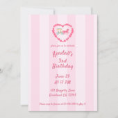 Paardenkoets Prinses Derde Verjaardag Kaart (Voorkant)