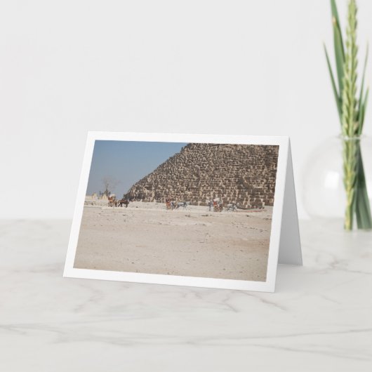 Paardenkoetsen in Giza, Caïro Kaart (Voorkant)