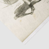 Paardenkoetsier Ephemera Decoupage  Frans Tissuepapier (Detail)