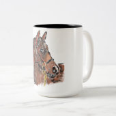 Paardenkoffie mok (Voorkant rechts)