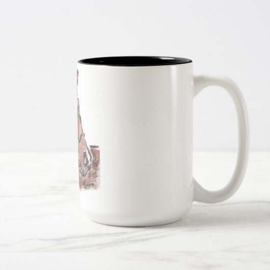 Paardenkoffie mok (Rechts)