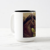 Paardenkoffie mok (Voorkant links)