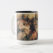 Paardenkoffie mok (Voorkant links)