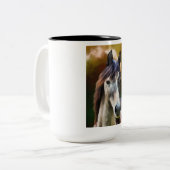 Paardenkoffie mok (Voorkant links)