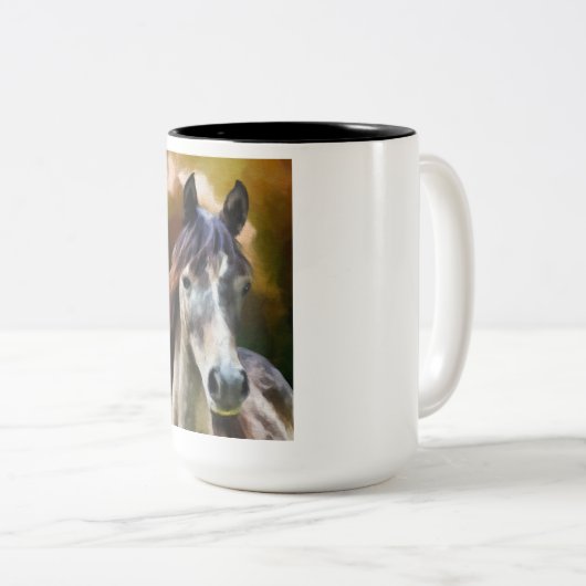 Paardenkoffie mok (Voorkant rechts)