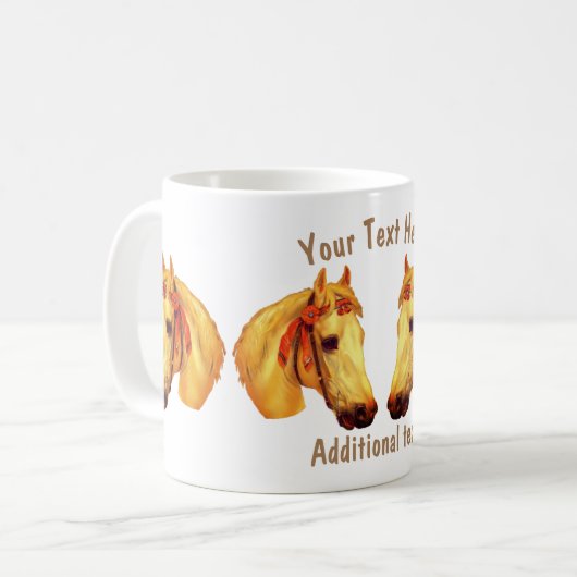 Paardenkop  art. 4 Persoonlijk Koffiemok (Voorkant links)