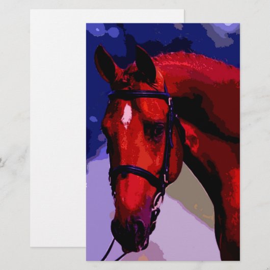 Paardenkop Briefpapier (Voorkant / Achterkant)