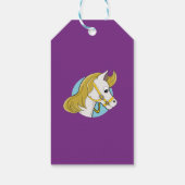 Paardenkop cartoon cadeaulabel (Achterkant)