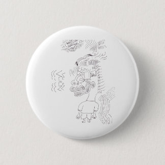 Paardenkop Cartoon Ronde Button 5,7 Cm