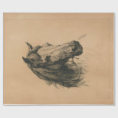 Paardenkop (door Heywood Hardy) Cadeaupapier (Vlak)