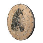 Paardenkop (door Heywood Hardy) Dartbord (Voorkant Rechts)