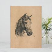 Paardenkop (door Heywood Hardy) Kaart (Staand voorkant)