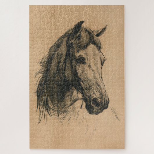 Paardenkop (door Heywood Hardy) Legpuzzel (Verticaal)