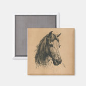 Paardenkop (door Heywood Hardy) Magneet (Voorkant / Achterkant)