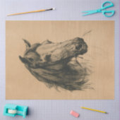 Paardenkop (door Heywood Hardy) Tissuepapier (Craft)