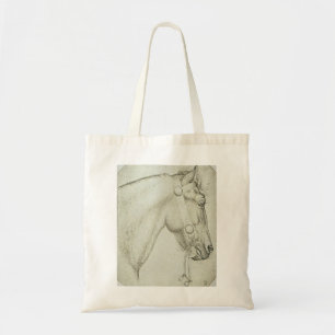 Paardenkop Fine Art Dierlijke Tekening Tote Bag