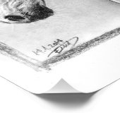 Paardenkop Kool trekken Equine art Foto Afdruk (Hoek)