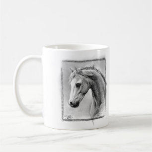 Paardenkop Kool trekken Equine art Koffiemok