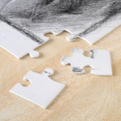 Paardenkop Kool trekken Equine art Legpuzzel (Zijkant)