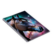 Paardenkop met een Galaxy Achtergrond Notitieboek (Rechterzijde)