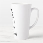 Paardenkop met mane latte-Mok Latte Mok (Rechts)