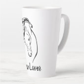 Paardenkop Met Manen Latte Mok (Rechterhoek)