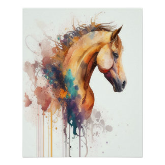 Paardenkop Muur Perfect Poster
