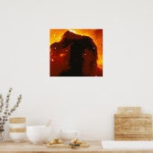 Paardenkop Nebula Poster (Keuken)