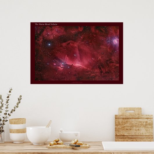 Paardenkop Nebula Poster (Keuken)