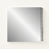 Paardenkop op zilver notitieboek (Achterkant)