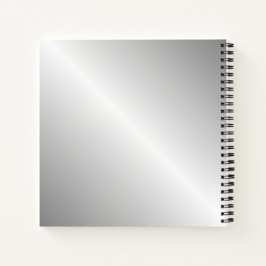 Paardenkop op zilver notitieboek (Achterkant)