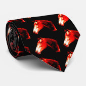 Paardenkop Pop Art Stropdas (Opgerold)