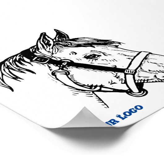 Paardenkop Poster (Hoek)