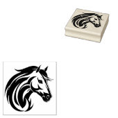 Paardenkop Rubberstempel (Gestempeld)