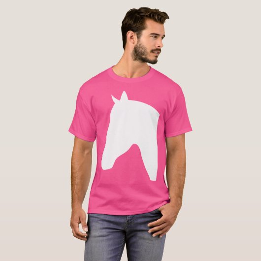 Paardenkop Silhouettes Horseback Riding Equ T-shirt (Voorkant volledig)