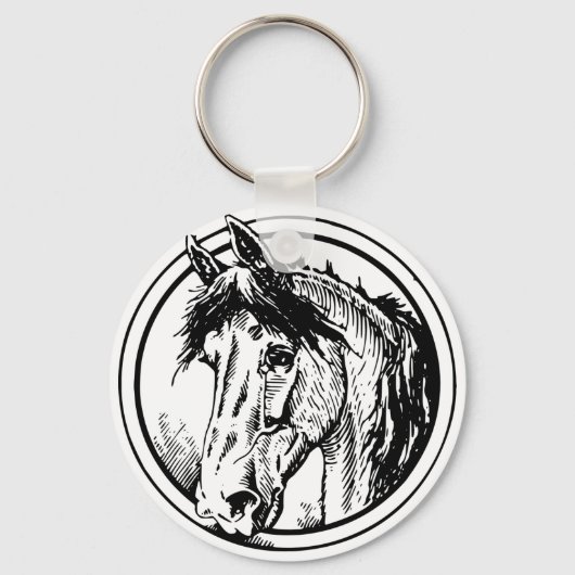 Paardenkop Sleutelhanger (Voorkant)