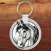 Paardenkop Sleutelhanger (Voorkant)