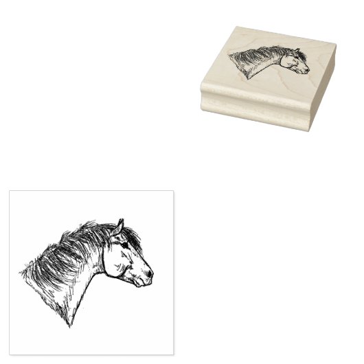 Paardenkop stempel (Gestempeld)
