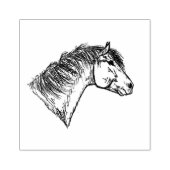 Paardenkop stempel (Afrduk)