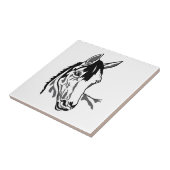 Paardenkop Tegeltje (Zijkant)