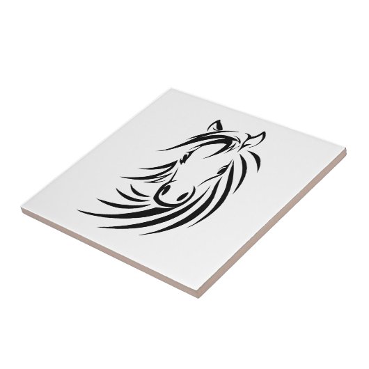 Paardenkop Tegeltje (Zijkant)