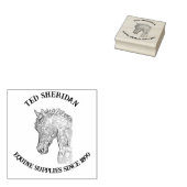 Paardenkop traditionele realistische zakelijke ac rubberstempel (Gestempeld)