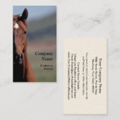 Paardenkop visitekaartje (Voorkant / Achterkant)